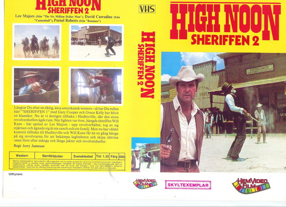 HIGH NOON SHERIFFEN 2 (Vhs-Omslag)