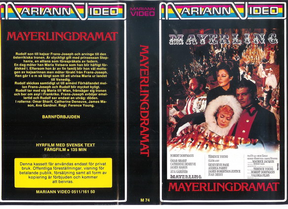 MAYERLINGDRAMAR (VHSomslag)