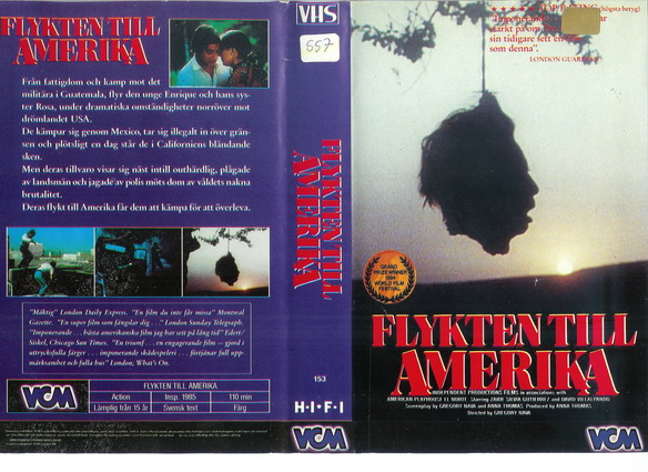 153 FLYKTEN TILL AMERIKA (VHS)