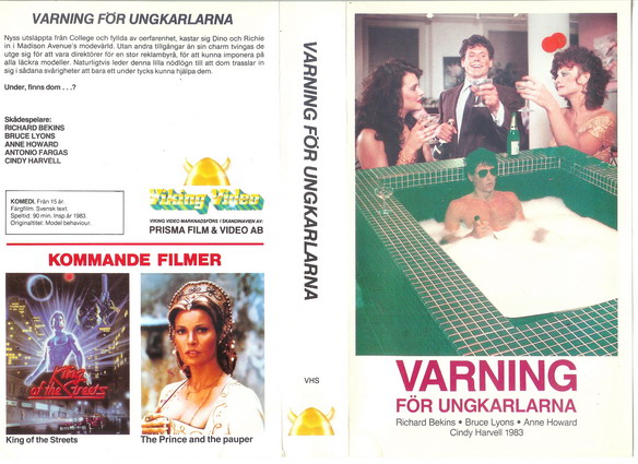 VARNING FÖR UNGKARLARNA (VHS)
