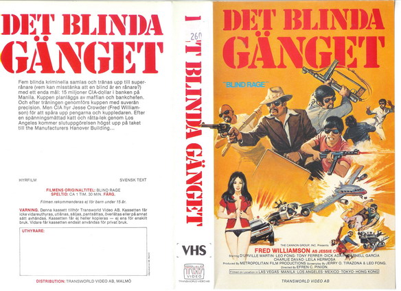 DET BLINDA GÄNGET  (VHS)