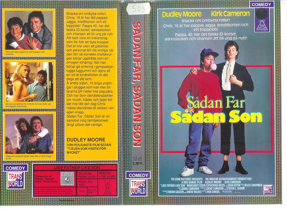 3233 SÅDAN FAR SÅDAN SON  (VHS)