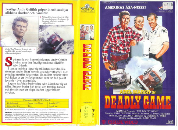 DEADLY GAME (Vhs-Omslag)