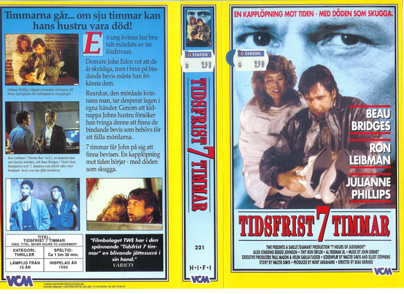 221 TIDSFRIST 7 TIMMAR (VHS)