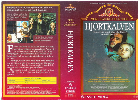 HJORTKALVEN (Vhs-Omslag)