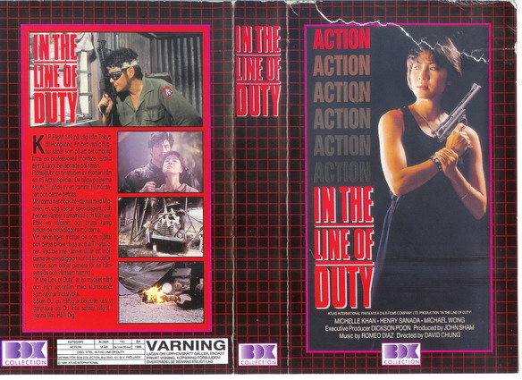 IN THE LINE OF DUTY(Vhs-Omslag)