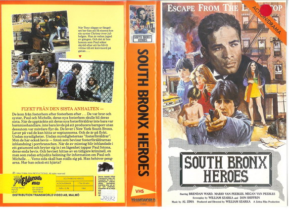 SOUTH BRONX HEROES (vhs-omslag)
