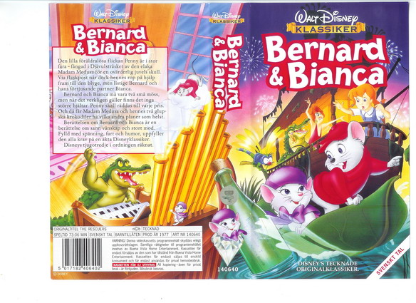 BERNARD & BIANCA (VHS)