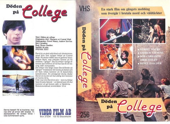 256-DÖDEN PÅ COLLEGE (vhs)