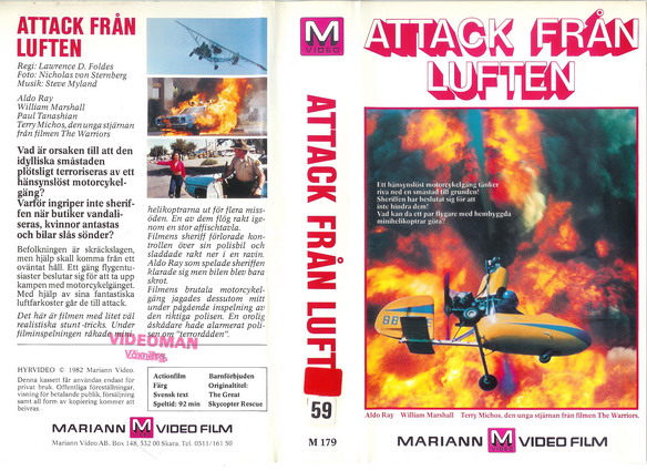 M179 Attack Från Luften  (VHS)