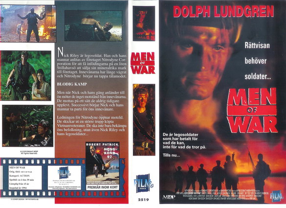 2519 MEN OF WAR (VHS)