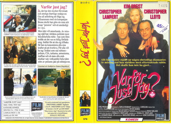 VARFÖR JUST JAG (Vhs-Omslag)