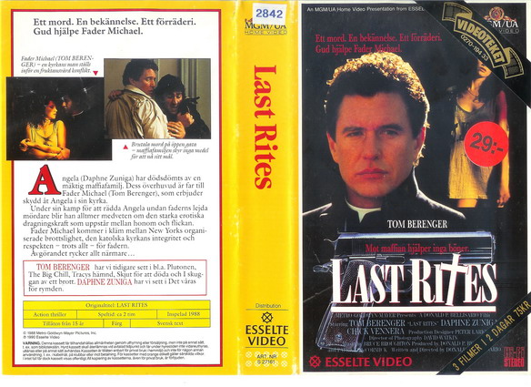 27161 LAST RITES (VHS)