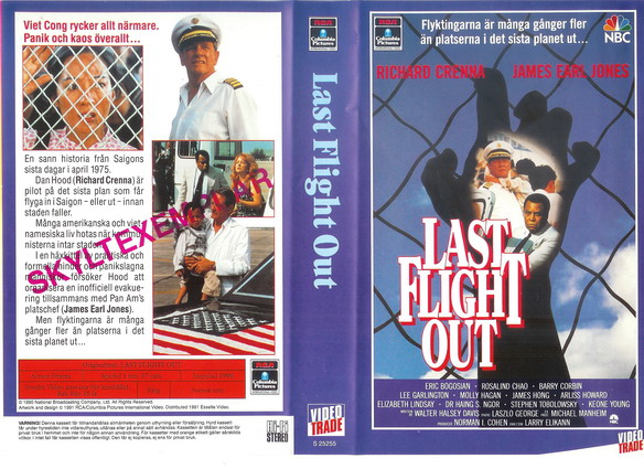 25255 LAST FLIGHT OUT (VHS)