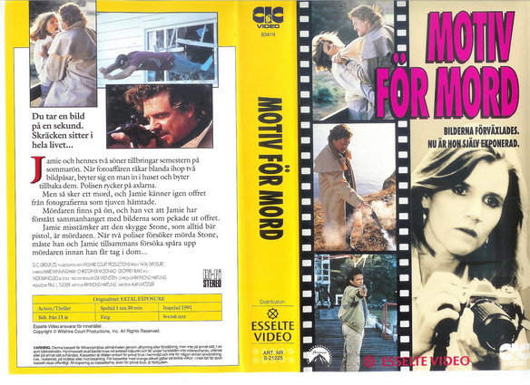 MOTIV FÖR MORD (Vhs-Omslag)