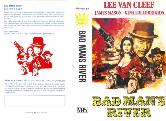 BAD MANS RIVER (VHS)