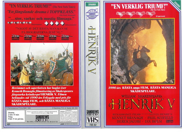 70582 HENRIK V (VHS)tittkopia
