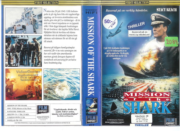 MISSION OF THE SHARK (Vhs-Omslag)