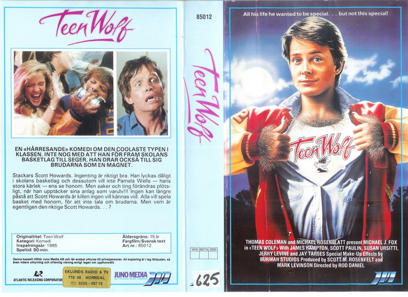 85012 Teen Wolf (VHS)