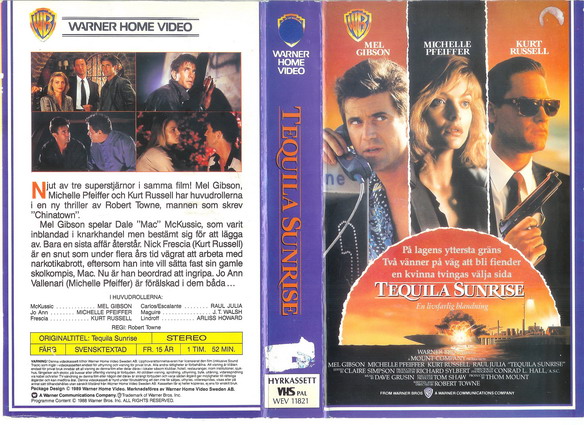 11821 TEQUILA SUNRISE (VHS)