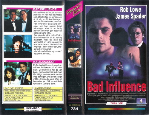734 BAD INFLUENCE+KALEJDOSKOP (VHS)