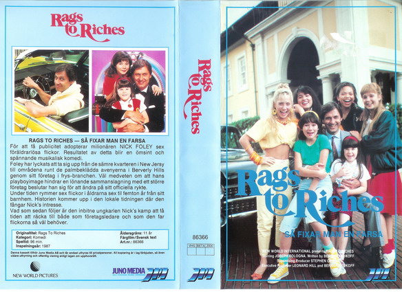 RAGS TO RICHES (Vhs-Omslag)