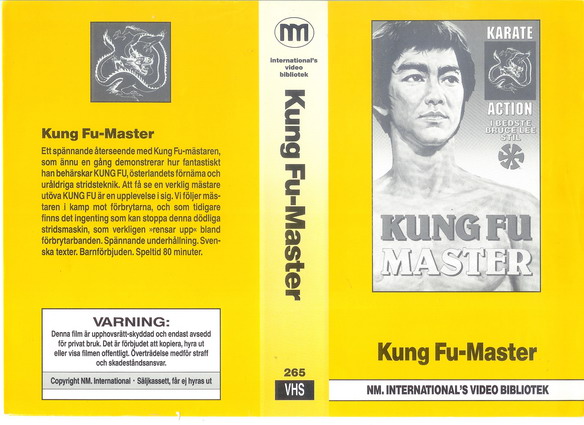 265 KUNG FU MASTER  (VHS)