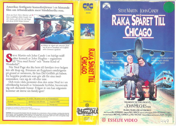 21142 RAKA SPÅRET TILL CHOCAGO (vhs)