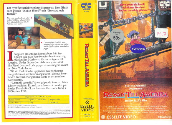 22121 RESAN TILL AMERICA  (VHS)
