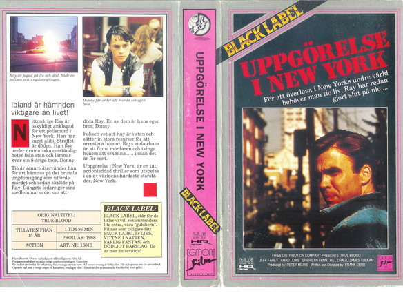 16018 UPPGÖRELSE I NEW YORK (VHS)