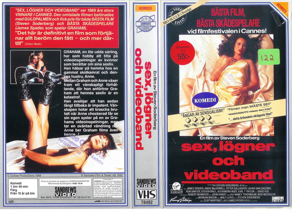 SEX LÖGNER OCH VIDEOBAND (vhs-omslag)