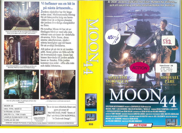 333 Moon 44 (VHS)