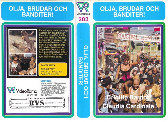 283-OLJA,BRUDAR OCH BANDITER (VHS)