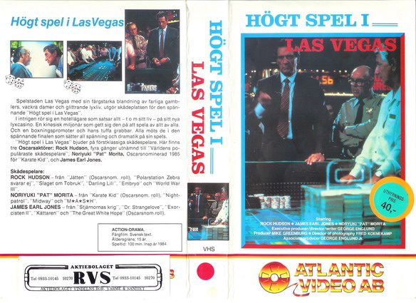 HÖGT SPEL I LAS VEGAS (VHS)