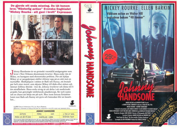 JOHNNY HANDSOME (VHS)