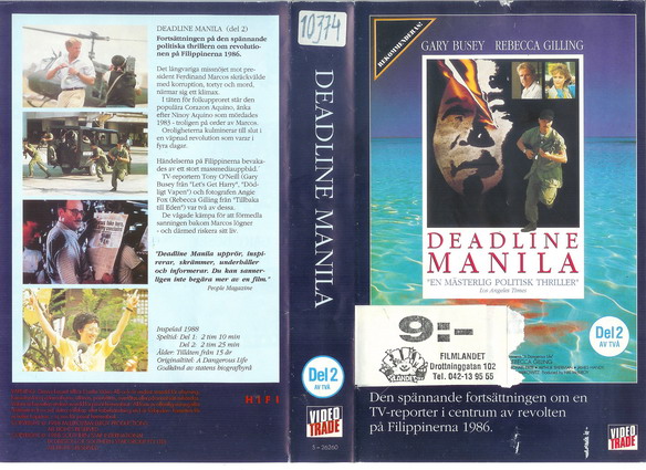 26260 DEADLINE MANILA DEL 2 (VHS)