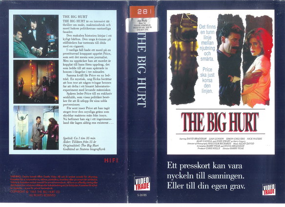 BIG HURT (vhs-omslag)