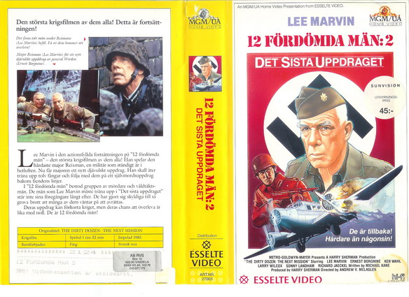 27003 12 FÖRDÖMDA MÄN 2 (VHS)