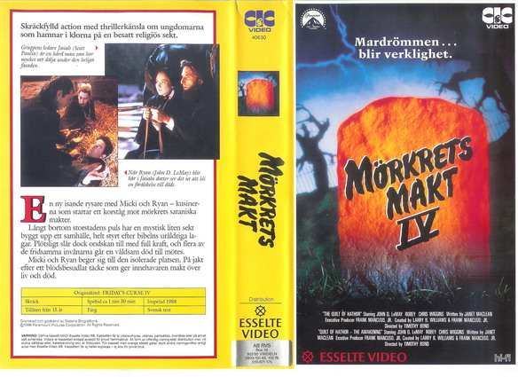 21138 MÖRKRETS MAKT 4 (VHS)