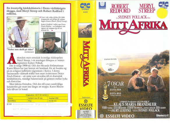 22085 MITT AFRIKA  (VHS)