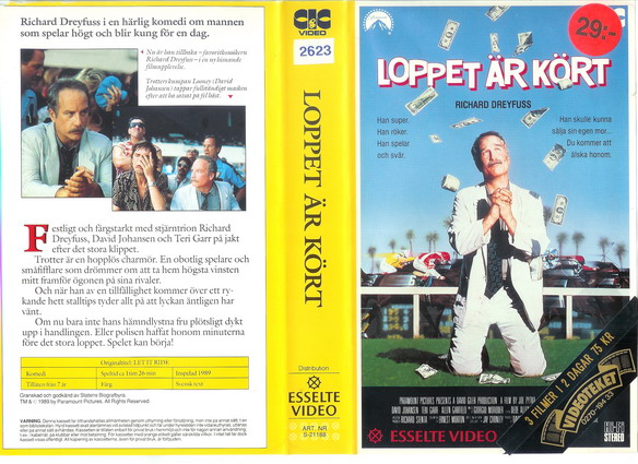 21188 LOPPET ÄR KÖRT (VHS)