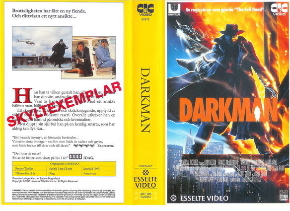 22312 DARKMAN (VHS)tittkopia
