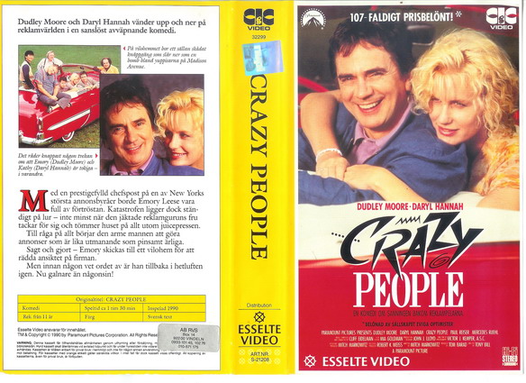 CRAZY PEOPLE (Vhs-Omslag)