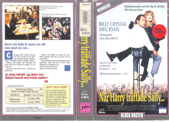 NÄR HARRY TRÄFFADE SALLY (VHS)