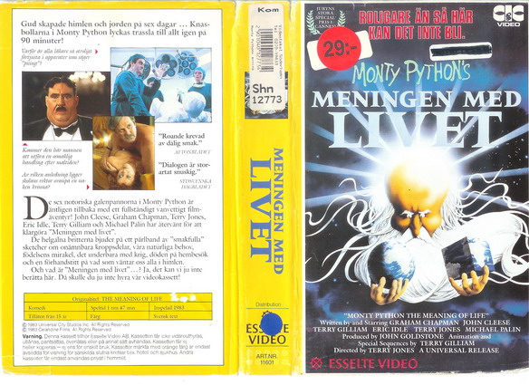 11601 MENINGEN MED LIVET  (VHS)