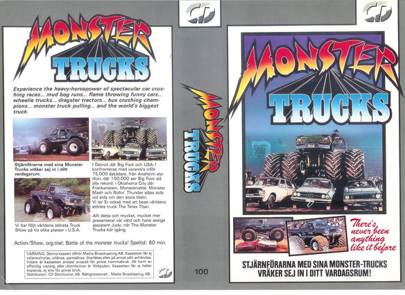 <BR>100 MONSTER TRUCKS (VHS)