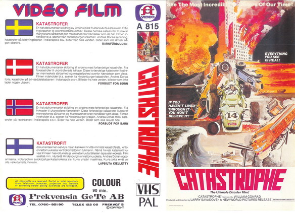 A815 KATASTROFER (VHS)