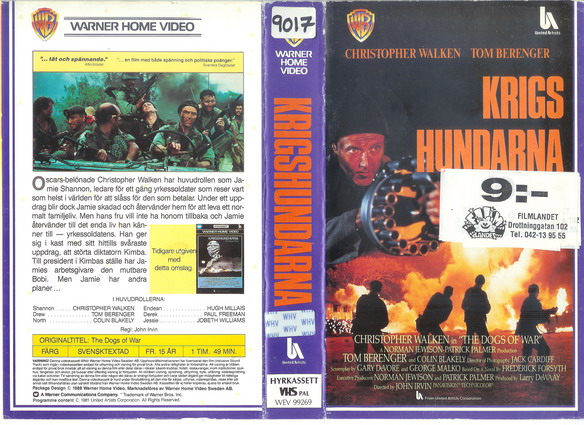 99269 KRIGSHUNDARNA (VHS)