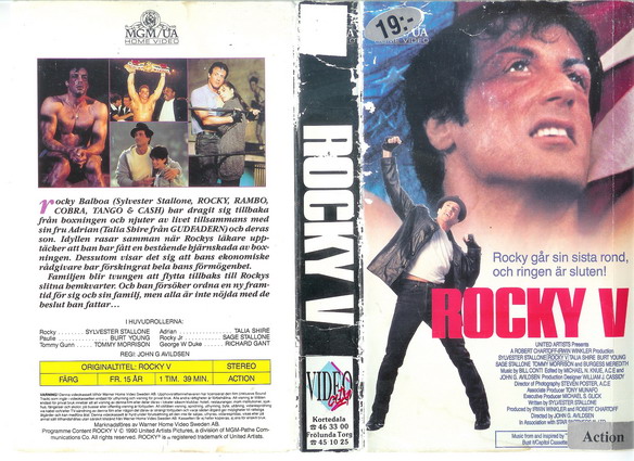 ROCKY 5 (vhs-omslag)