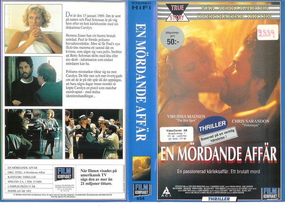 554 EN MÖRDANDE AFFÄR (VHS)